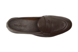 Belgian Loafers With Penny Saddle In  Dark Brown