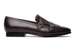 Daniel Fringe Loafer In Dark Brown