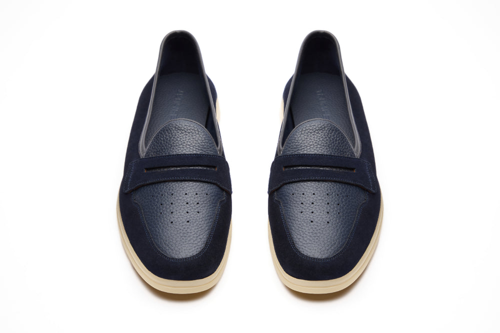Spectator – Navy Suede and Navy Milled