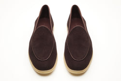 Belgian Style Yacht Loafers In Cocoa Brown