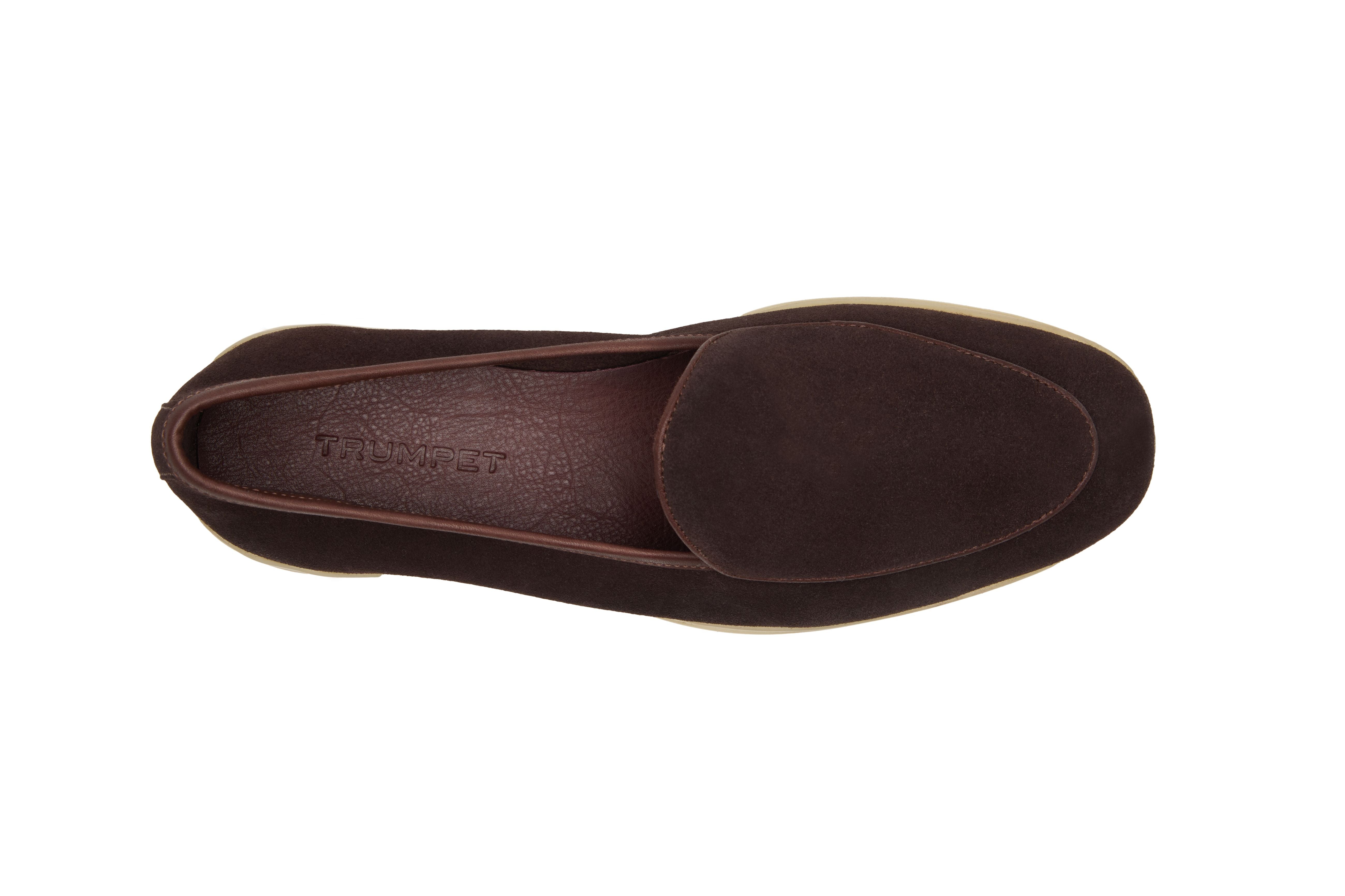 Belgian Style Yacht Loafers In Cocoa Brown