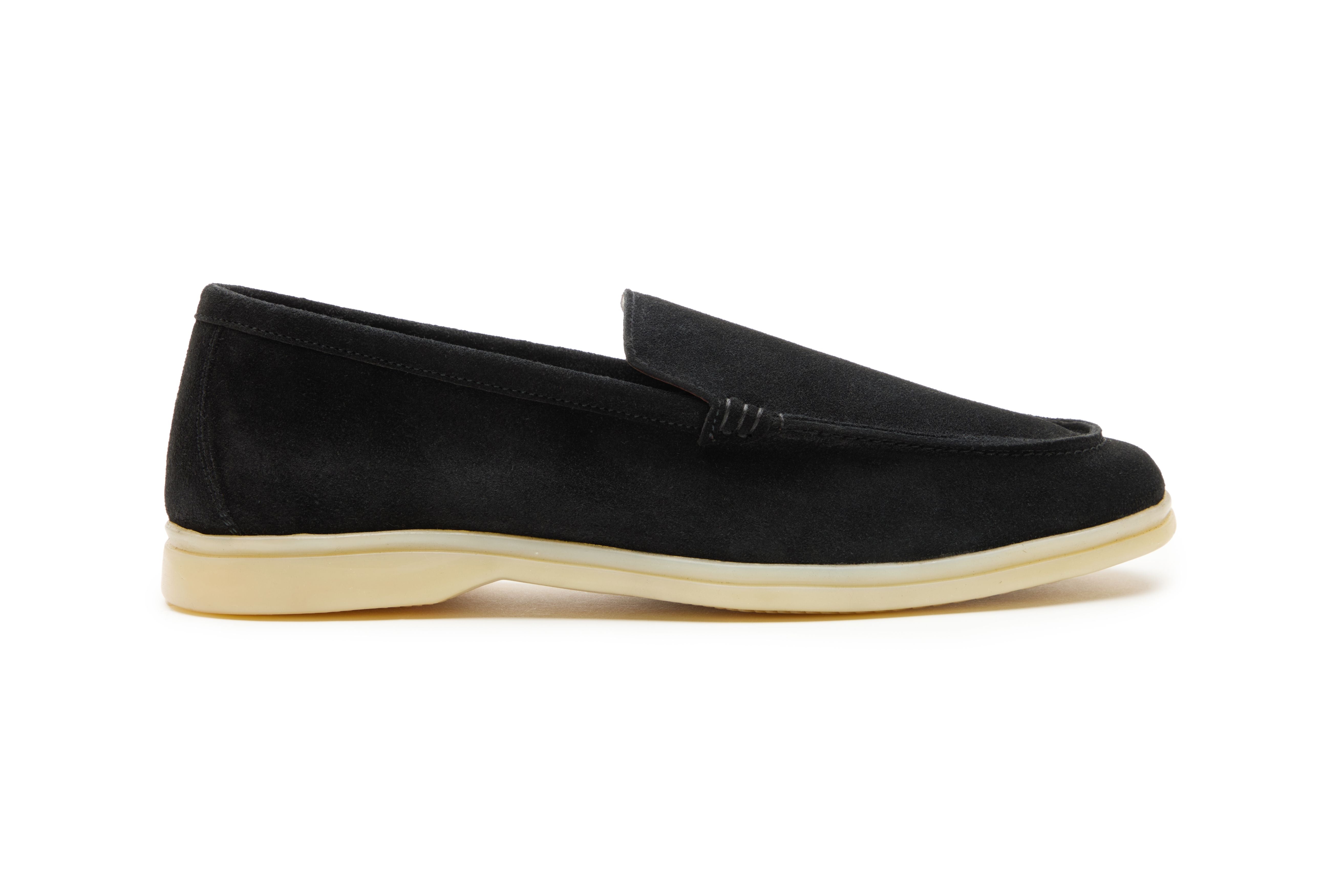 Yacht Loafers In Black Suede