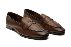 Belgian Loafer In Brown Suede