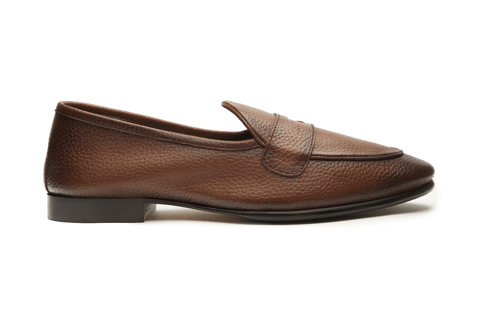 Belgian Loafer In Brown Suede