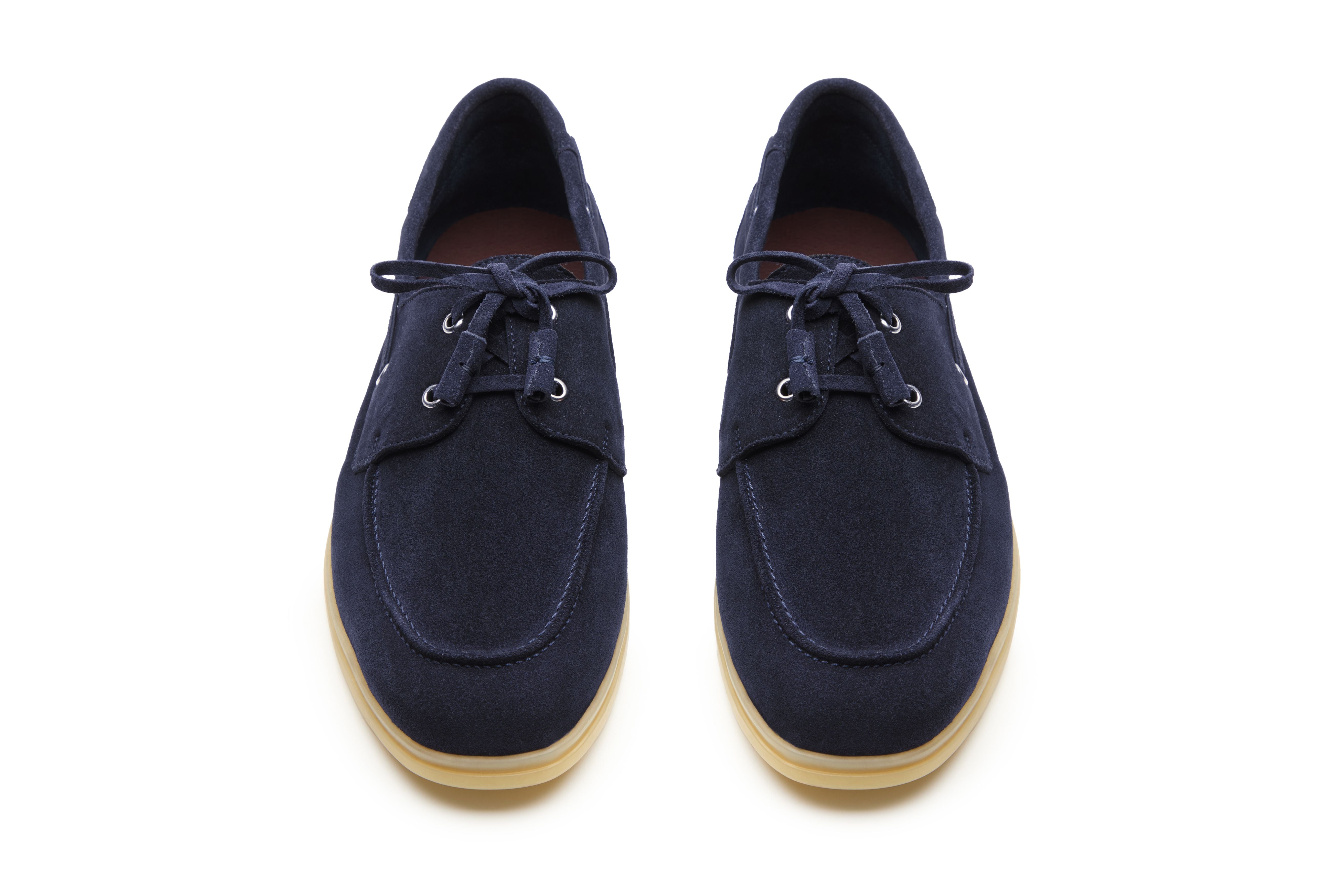 Boat Shoes In Navy Suede