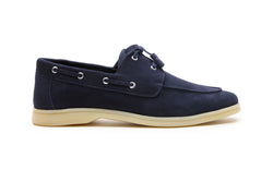 Boat Shoes In Navy Suede