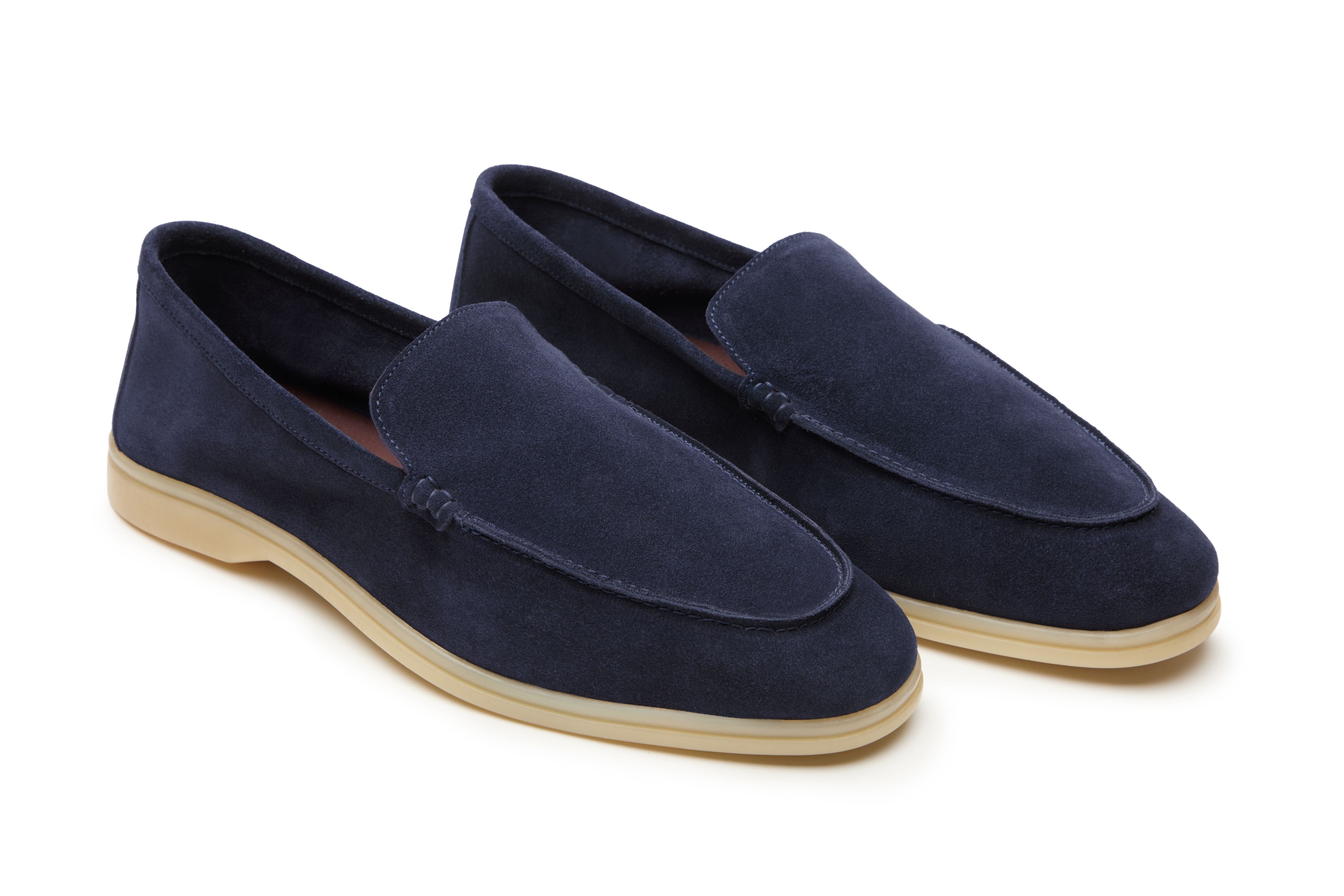 Yacht Loafers In Navy Suede