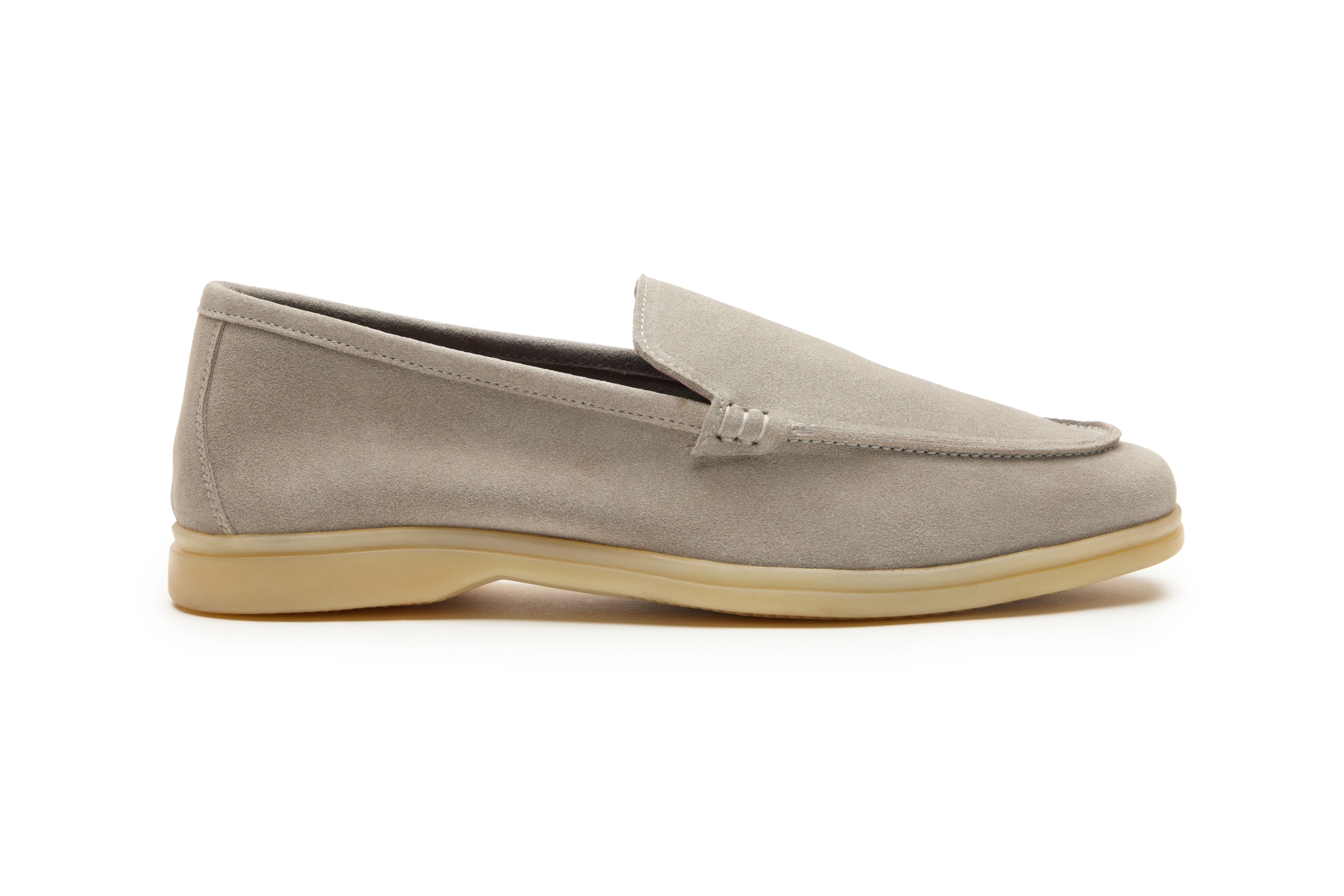 Yacht Loafers In Grey Suede