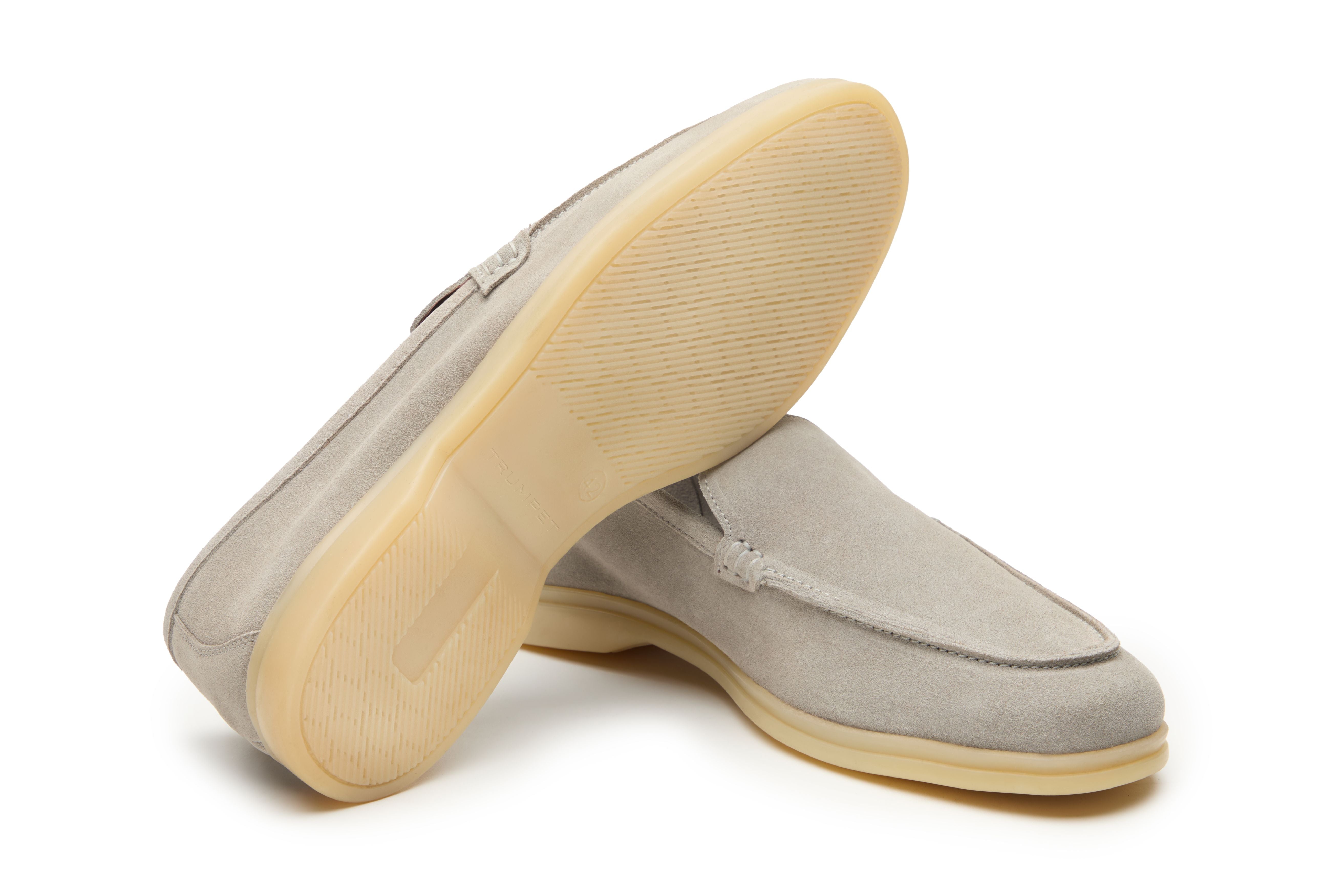 Yacht Loafers In Grey Suede