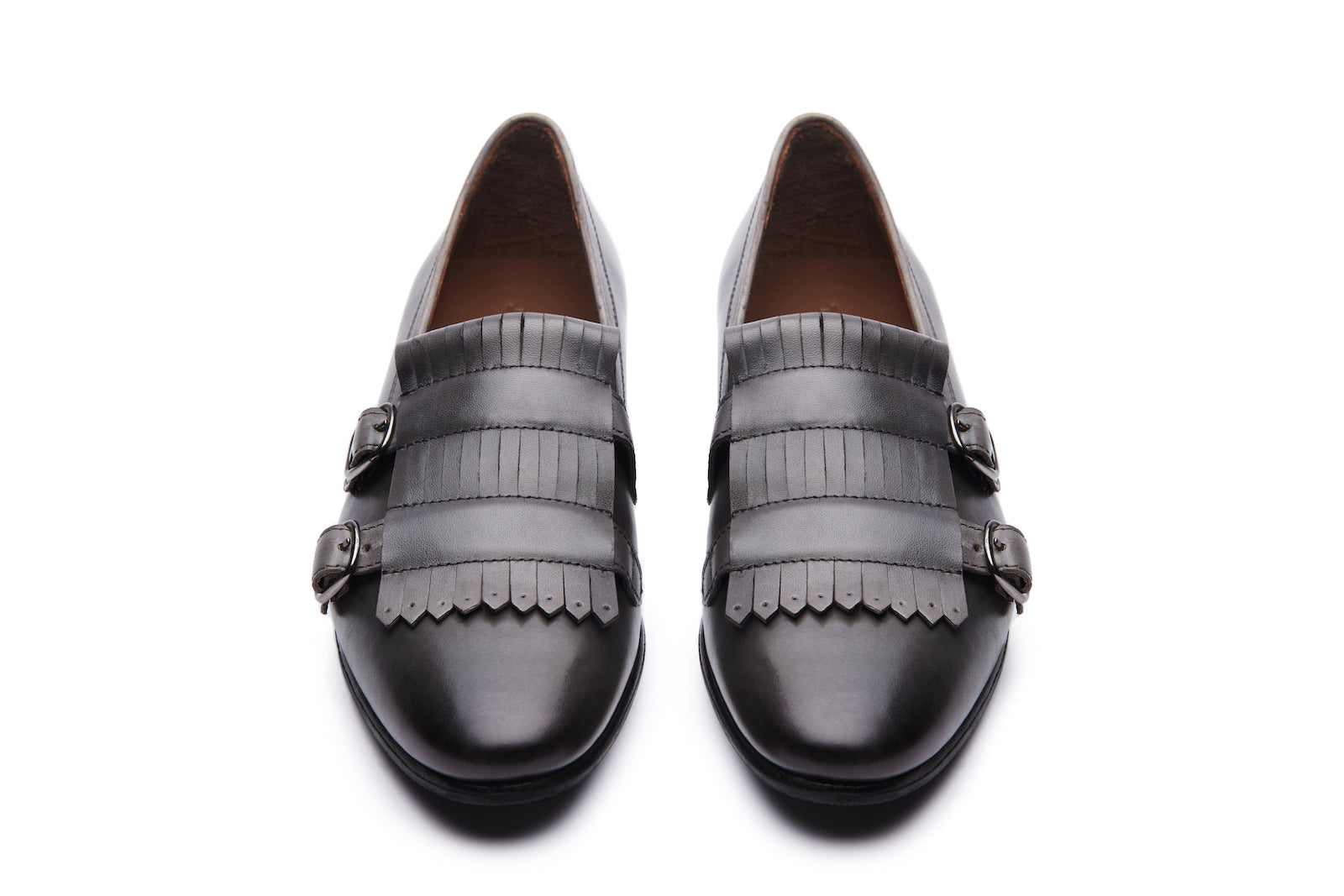 Daniel Fringe Loafer In Grey