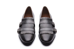 Daniel Fringe Loafer In Grey