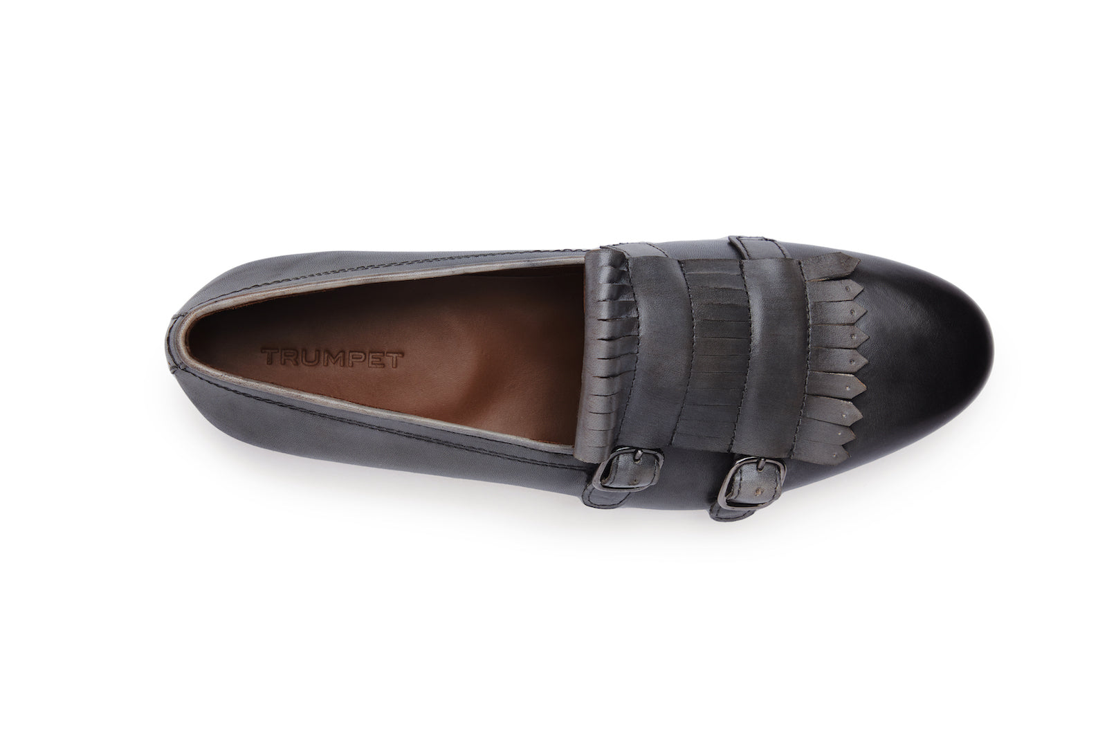 Daniel Fringe Loafer In Grey