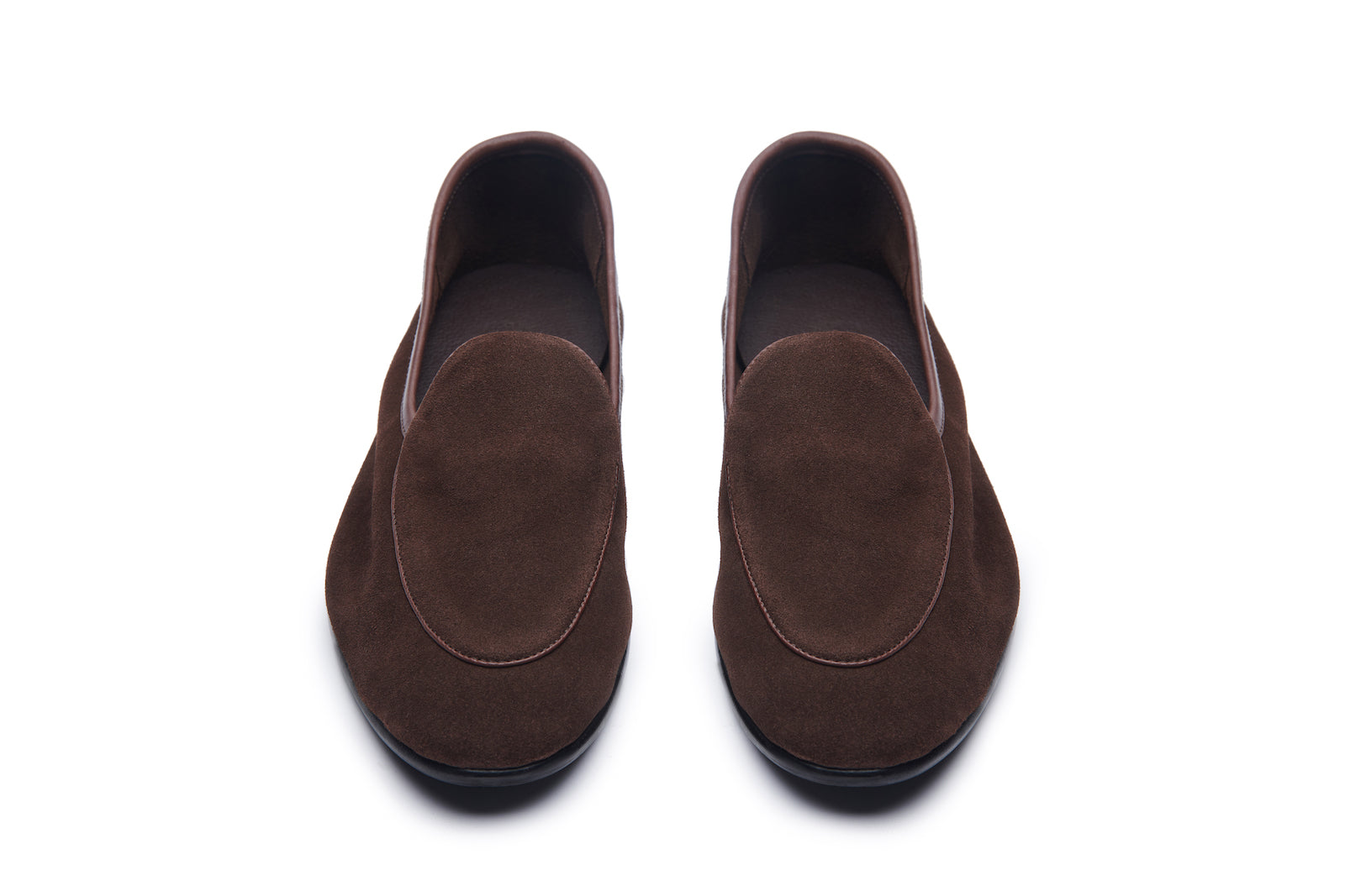 Belgian Loafer In Brown Suede