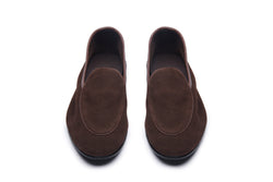 Belgian Loafer In Brown Suede