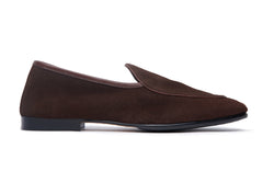 Belgian Loafer In Brown Suede