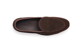 Belgian Loafer In Brown Suede