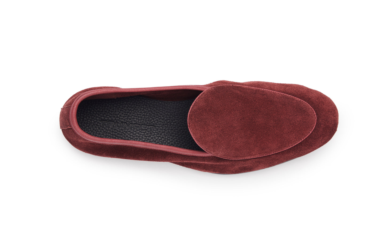 Belgian Loafer In Burgundy Suede