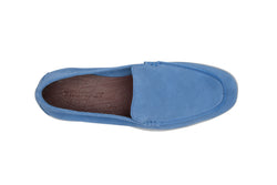 Yacht Loafers In Aqua Suede