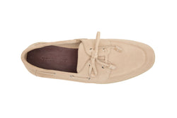 Boat Shoes In Beige Suede