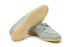 Boat Shoes In Pistachio Suede