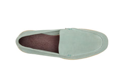 Yacht Loafers In Pistachio Suede