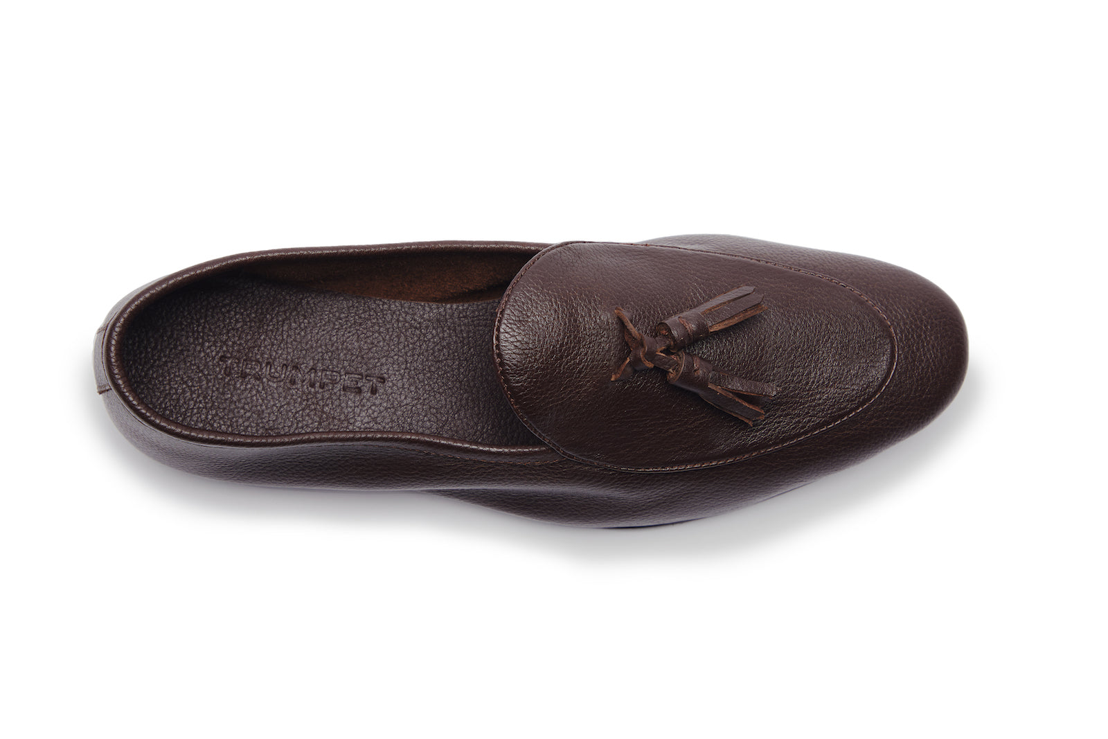 Belgian Loafer With Tassles In Brown Patina