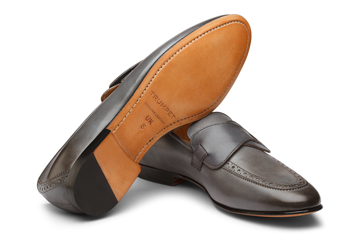 Butterfly Loafers  In Grey