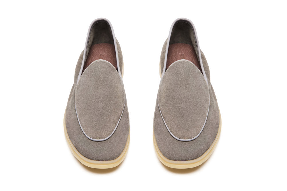 Belgian Loafers in Dark Grey