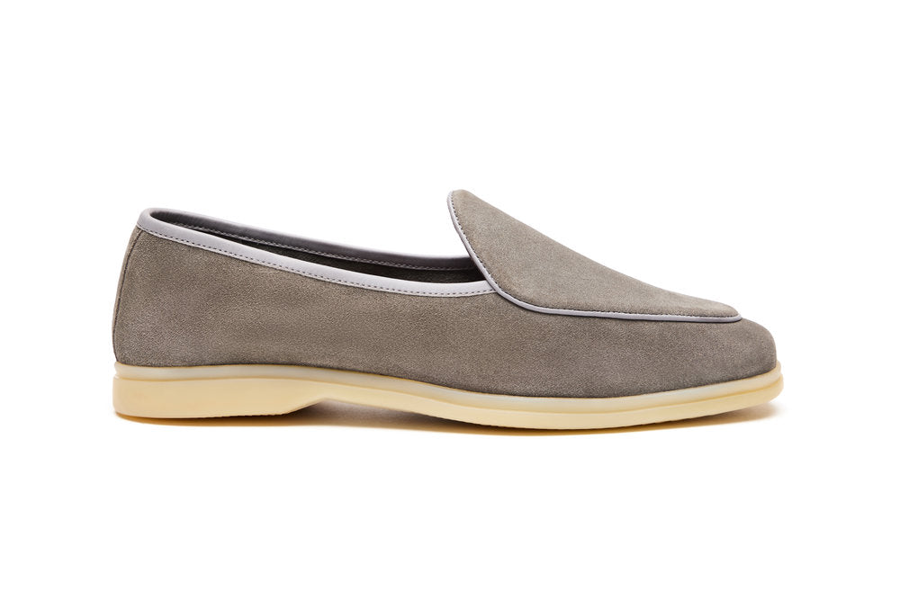 Belgian Loafers in Dark Grey