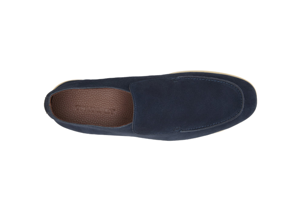 City Loafers in Navy Suede