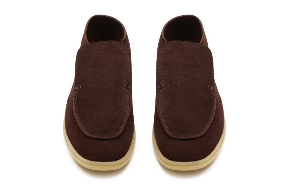 City Loafers in Cocoa Brown Suede