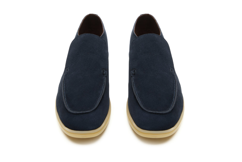 City Loafers in Navy Suede