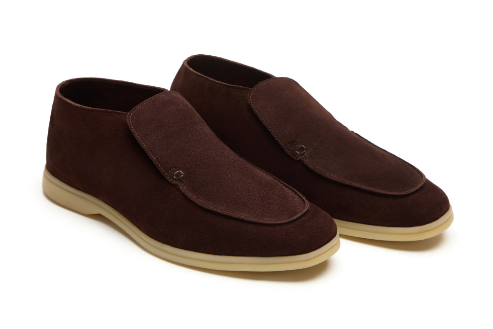 City Loafers in Cocoa Brown Suede
