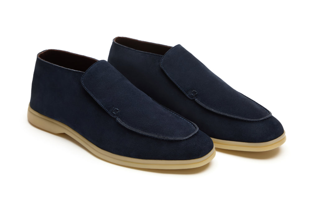 City Loafers in Navy Suede