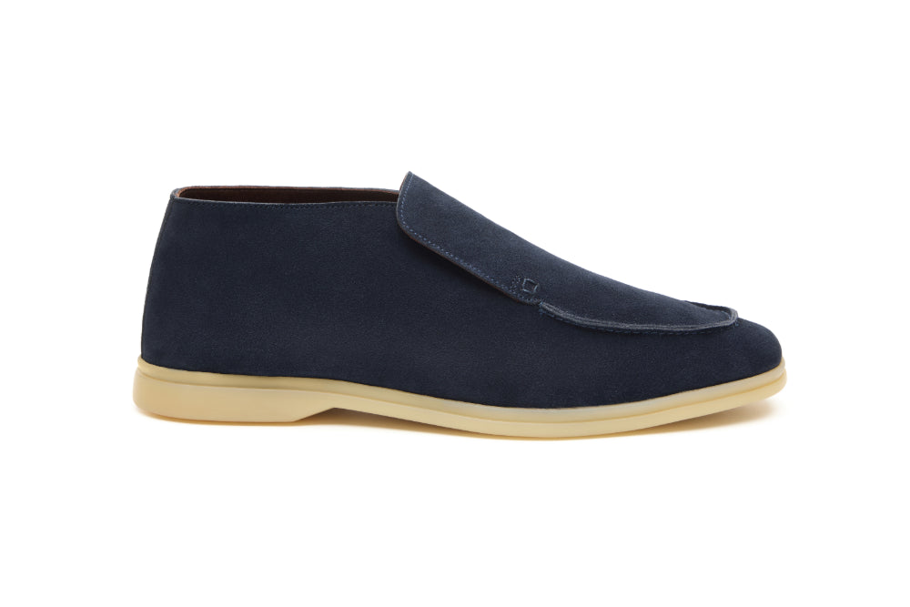 City Loafers in Navy Suede