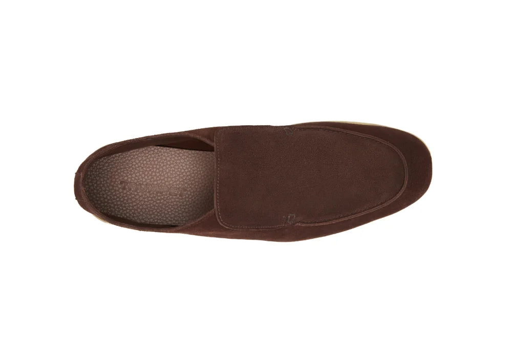 City Loafers in Cocoa Brown Suede