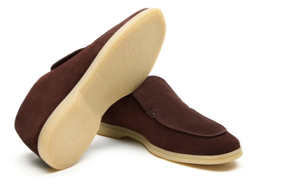City Loafers in Cocoa Brown Suede