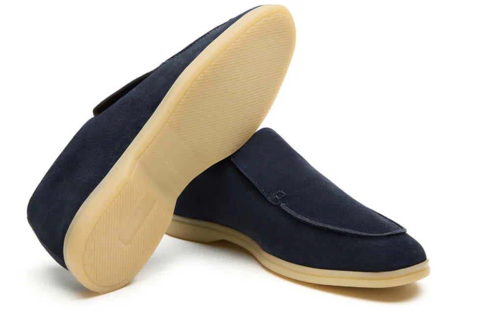 City Loafers in Navy Suede