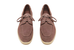 Boat Shoes in Mocha Suede