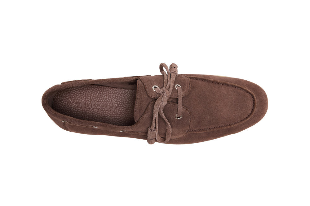 Boat Shoes in Mocha Suede