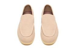 Yacht Loafers in Beige Suede