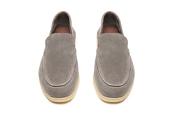 Yacht Loafers in Dark Grey Suede