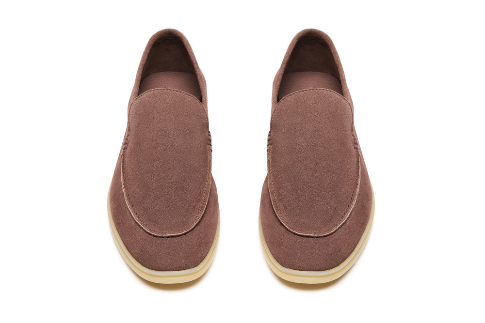 Yacht Loafers in Mocha Suede