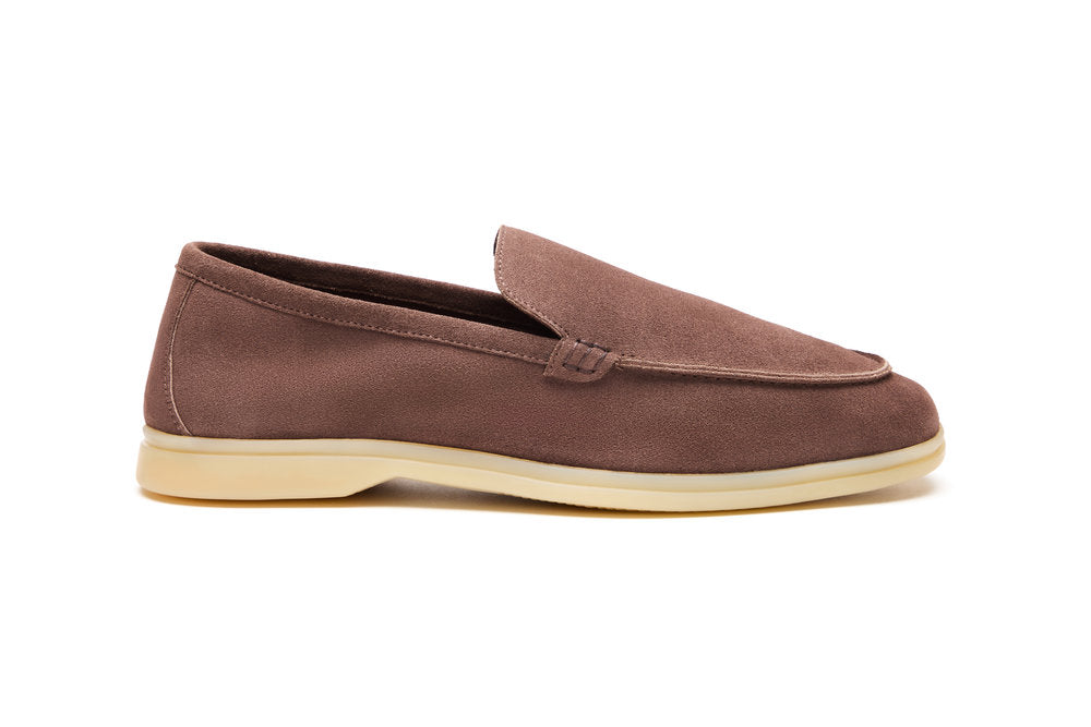 Yacht Loafers in Mocha Suede